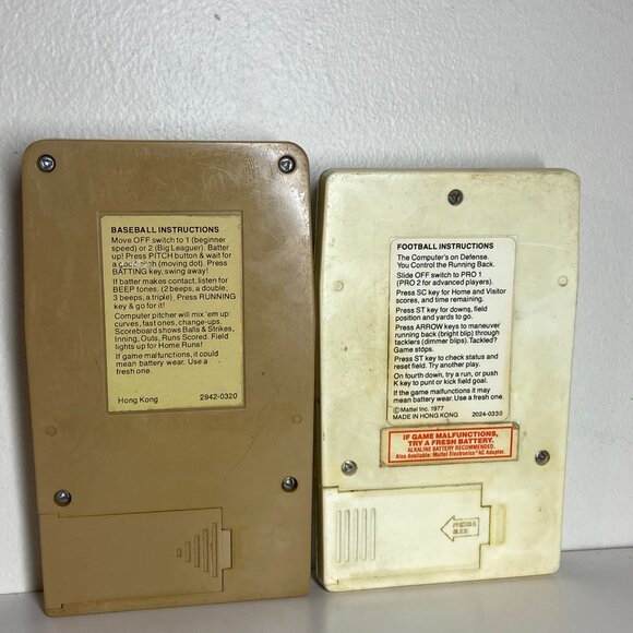 Mattel Electronics Football & Baseball Handheld Classic Game - Picture 5 of 8
